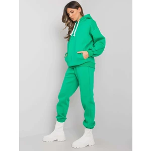 Green two-piece cotton set from Alicia