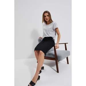 Sweatshirt skirt - black