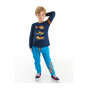 Denokids Vehicles Boys' T-shirts and Pants Sets