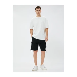 Koton Shorts - Black - Normal Waist