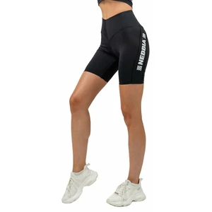 Nebbia High Waisted Biker Shorts Iconic Black XS Pantaloni fitness