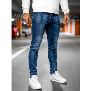 Blugi bleumarin skinny fit cu curea Bolf RW51124W1