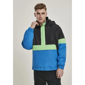 3-Tone Neon Mix Pull Over Jacket Black/cobaltblue