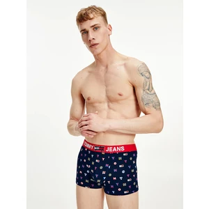 Dark Blue Men's Patterned Boxers Tommy Hilfiger - Men