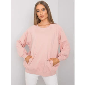 Dusty pink sweatshirt with pockets from Gaelle RUE PARIS