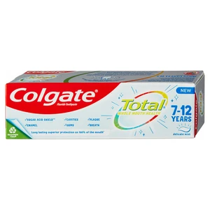 Colgate Total Junior zubná pasta pre dôkladné vyčistenie zubov a ústnej dutiny pre deti 50 ml