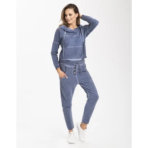 Look Made With Love női jumper 800F Girl Power Indigo