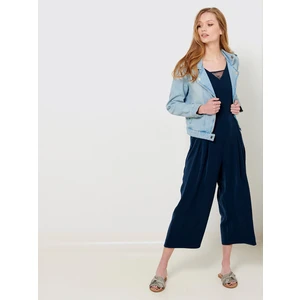 Dark Blue Jumpsuit with Lace CAMAIEU - Women