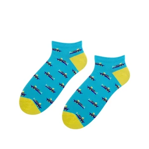 Bratex Man's Socks POP-M-136 Turquoise