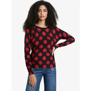 Red-Black Women Floral Sweater Desigual Nicaragua - Women