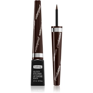 IsaDora Glossy Eyeliner tekuté oční linky odstín 43 Dark Brown 3,7 ml