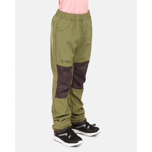 Children's softshell pants Kilpi RIZO-J Green