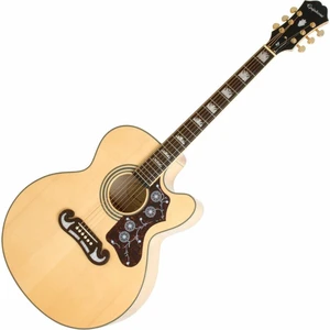 Epiphone J-200 EC Studio Vintage Natural Chitară electro-acustică Jumbo