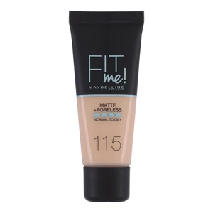 Maybelline Fit Me! Matte+Poreless zmatňujúci make-up pre normálnu až mastnú pleť odtieň 115 Ivory 30 ml