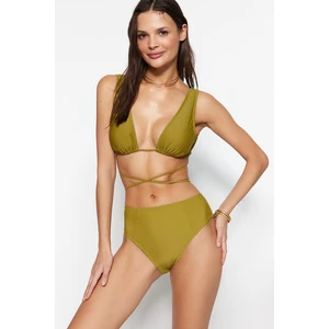 Trendyol Bikini Bottom - Green - Plain