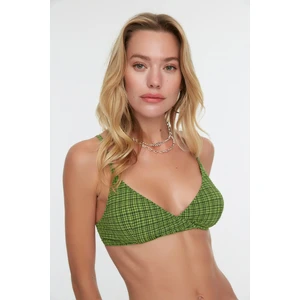 Trendyol Zielony Teksturowany Top Bikini