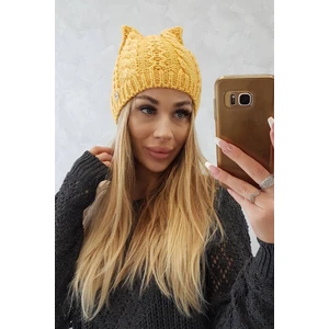 Beanie with fleece Rabbid K237 mustard