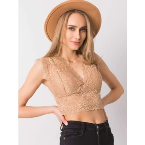 OCH BELLA Beige lace top