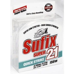 Sufix vlasec super 21 čirý - průměr 0,20 mm / nosnost 3,5 kg / návin 150 m