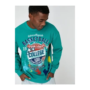 Koton Sweatshirt - Green - Relaxed fit