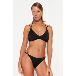 Trendyol Black Piping Regular Leg Bikini Bottoms