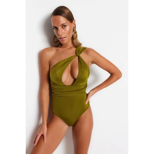 Trendyol Swimsuit - Khaki - Plain