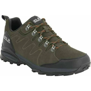 Jack Wolfskin Heren Wanderschuhe Refugio Texapore Low M Khaki/Phantom 40,5