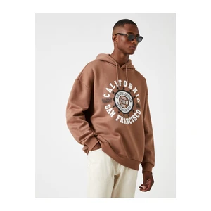 Koton Sweatshirt - Brown - Relaxed fit