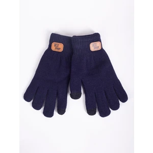 Yoclub Kids's Gloves RED-0211C-AA50-002 Navy Blue