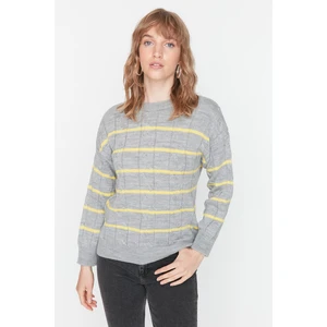 Trendyol Sweater - Gray - Regular fit