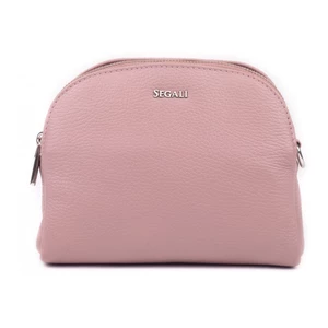 SEGALI Dámska kožená crossbody kabelka 12 Cameo Rose