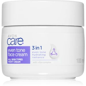 Avon Care 3 in 1 noční pleťový krém pro sjednocení barevného tónu pleti 100 ml