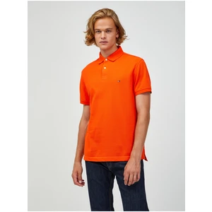 Orange Men's Polo T-Shirt Tommy Hilfiger - Men