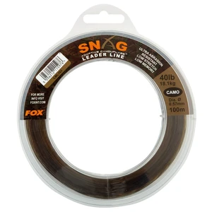 Fox šokový vlasec snag leaders camo-priemer 0,57 mm / nosnosť 18,1 kg / návin 100 m