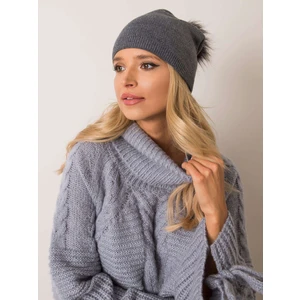 RUE PARIS Dark gray winter hat