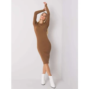 OCH BELLA Camel knitted dress