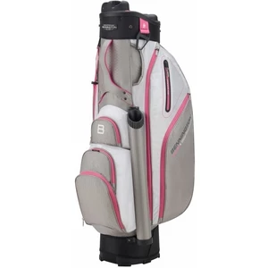 Bennington QO 9 Water Resistant Cart Bag Grey/White/Pink