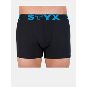 Men&#39;s boxers Styx long sport rubber black (U961)