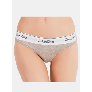 Dámská tanga Calvin Klein šedá