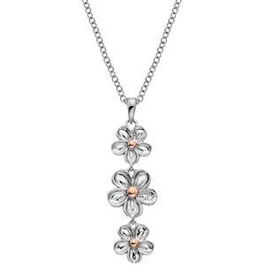 Hot Diamonds Stříbrný květinový náhrdelník Forget me not DP748