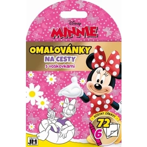 JIRI MODELS Omalovánky na cesty Disney Minnie Mouse set s voskovkami 6ks