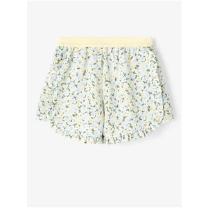 Yellow-blue girly floral shorts name it Finna - unisex