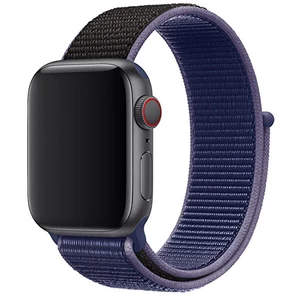 4wrist Provlékací sportovní řemínek pro Apple Watch - Modrá/Černá 42/44 mm