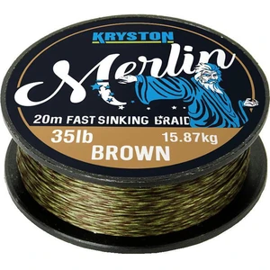 Kryston náväzcová šnúrka merlin fast sinking braid piesková-nosnosť 35 lb