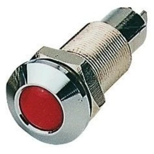 Osculati Instrument panel warning light red - watertight chromed brass