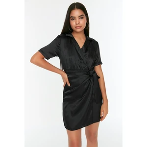 Trendyol Black Satin Dress