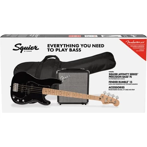 Fender Squier Affinity Series Precision Bass PJ Pack MN Čierna