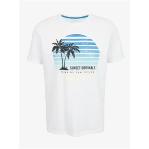 White Men's T-Shirt Tom Tailor - Men's