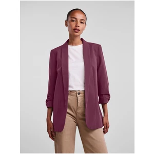 Burgundy Jacket with Three-Quarter Sleeve Pieces Boss - Women