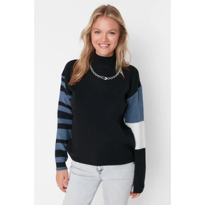 Trendyol Sweater - Navy blue - Regular fit